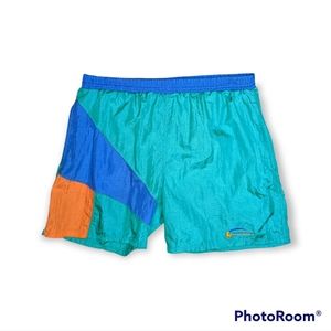 Vintage Givenchy Activewear Men's Color Block Swim Trunks Size XL